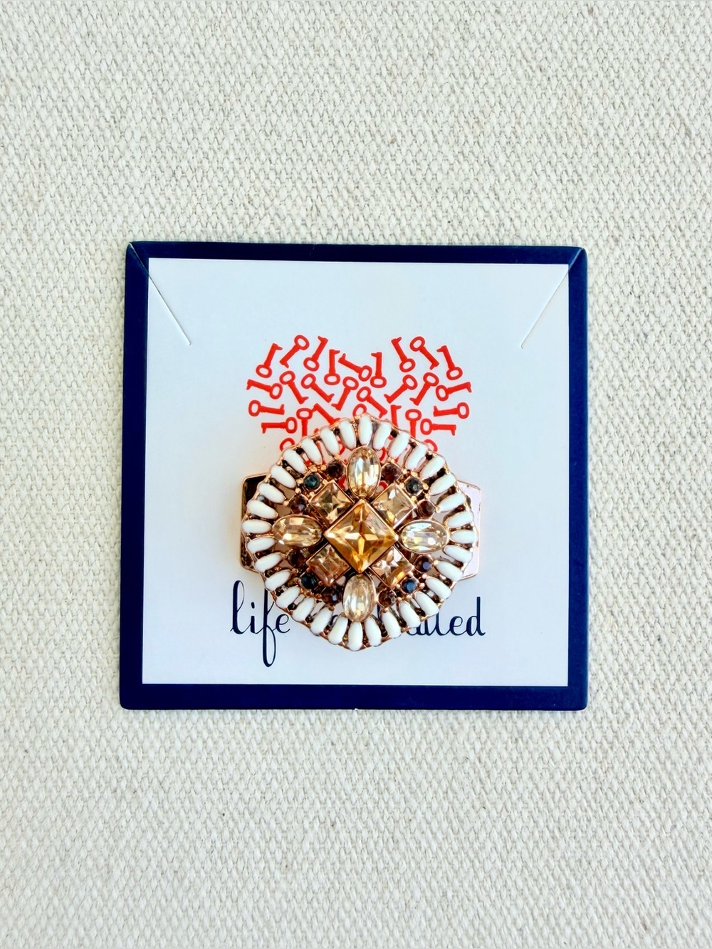*Dearly Dazzled Focal Charm* KEEP COLLECTIVE Retired Statement Piece